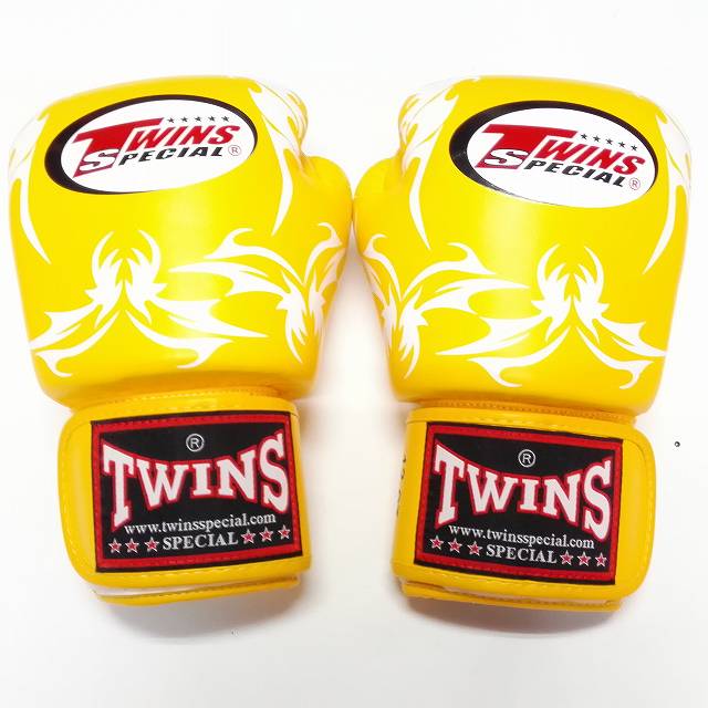 新品 正規 TWINS 本格ボクシンググローブ 本革製 サイズ選択 T黄