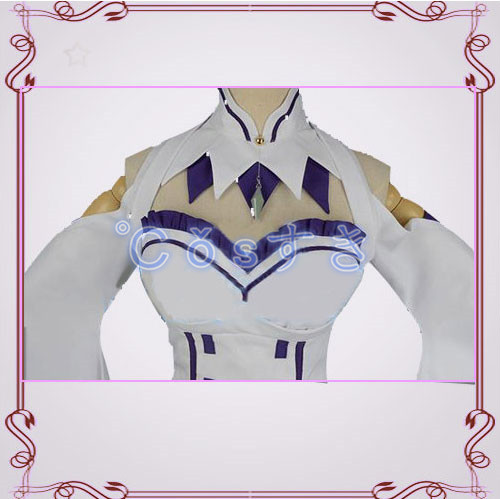 Re：ゼロから始める異世界生活 エミリア コスプレ衣装 高品質 新品 Cosplay アニメ イベント パーティー 仮装　_2