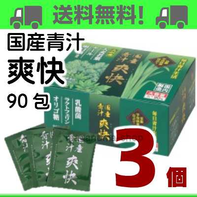 国産青汁 爽快 90包 3個 大協薬品 栄養機能食品(ビタミンB6)