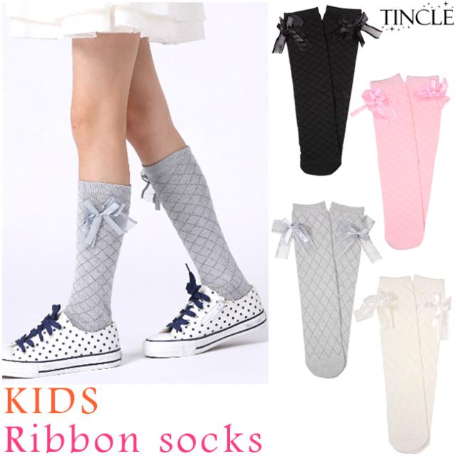 子供用 ハイソックス リボン付き ダイヤチェック柄 靴下 キッズ ジュニア 女の子 Kids ゆうパケット6点まで M便 1 6 Ks0の通販はau Pay マーケット Tincle ティンクル 00円以上購入で送料無料