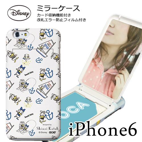 Iphone6 Iphone6s対応 Disney ディズニー X ミラーケース ドナルド 白 ミラー 鏡付き カバー デイジー Ip6 の通販はau Pay マーケット M Fａｃｔｏｒｙ