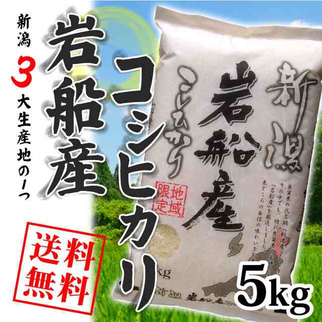 【令和5年産】岩船産コシヒカリ 5kg （5キロ×1袋） 【送料無料 ※沖縄別送2,200円】 米 5キロ 送料無料 精米 令和5年 5kg お米  5kg 安い｜au PAY マーケット