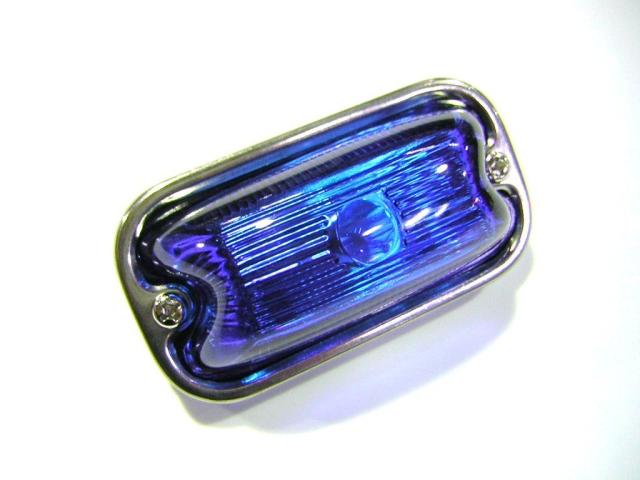 ○トラック用 角マーカーランプ 24V6W ブルー 前開きの通販はau PAY