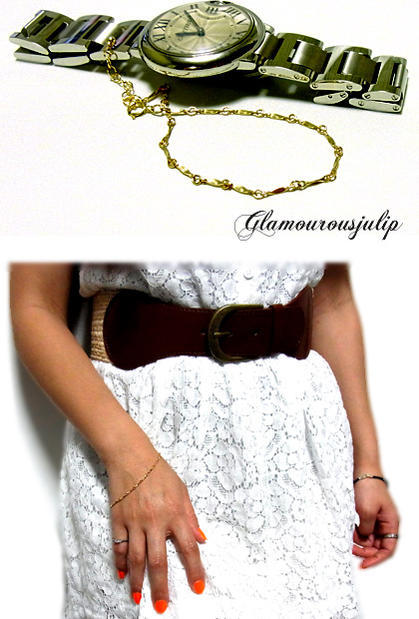 julip 14KGF Goldfilled コネクトゴールドブレスレット_1