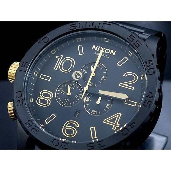 低価格 NIXON ニクソン腕時計51-30 Chrono BLACK GOLD ecousarecycling.com