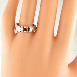 10金 メンズリング 指輪 デザイン ホワイト ピンク イエロー ゴールド 幅広  豪華 通販 男性用 送料無料