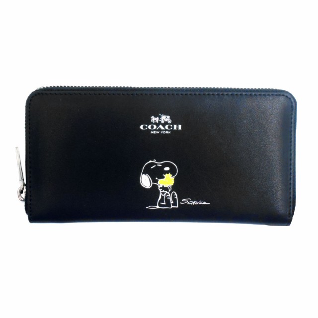 コーチ Coach 長財布 F Snoopy スヌーピー アコーディオンジップ カーフレザー ウォレット アウトレットの通販はau Pay マーケット グランドセレクトショップ