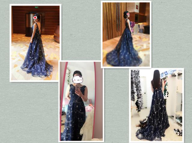 SALL カラードレス ロングドレス パーティドレス ワンピース トレーン