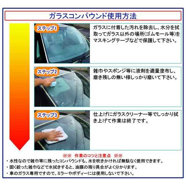 業務用 3mガラス磨きコンパウンド 100ml 傷 水垢 油膜落し 小傷 ワイパー傷 キズ あか 油膜除去 の通販はau Pay マーケット カーピカルｊａｐａｎ ｎｅｔ