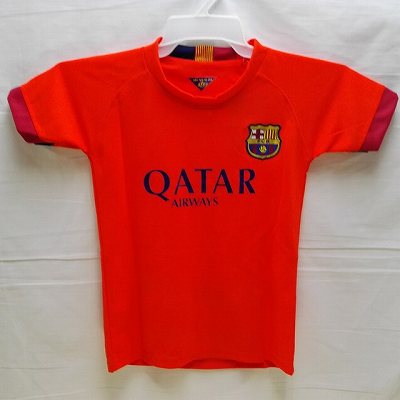 子供用 K134 14 バルセロナ MESSI*10 メッシ オレンジ ゲームシャツ