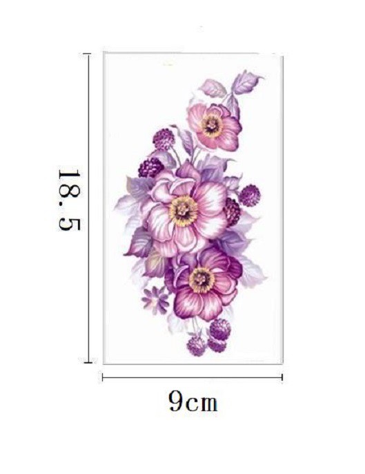 メール便無料 タトゥーシール 紫 花 蝶 ボディシール 盛れる個性派 転写シール お洒落れ 入れ墨 ハロウィン コスプレ の通販はau Pay マーケット ウィッグ通販ピンキー リファイン