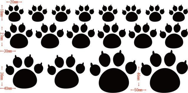 カッティングステッカー 肉球 足跡 4 車 バイク 猫 犬 動物 獣 傷隠し ネコ イヌ カワイイ ワンポイント カスタム カー D の通販はau Pay マーケット M Sworks Au Pay マーケット店