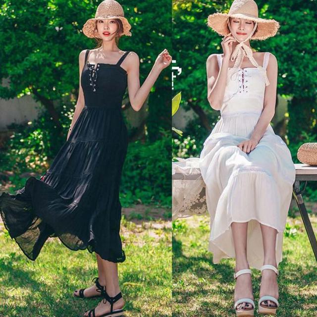 マキシワンピース 白l即納 コットンレースロングワンピース黒白s L U8681 送料無料の通販はau Pay マーケット アニバーサリースタイル