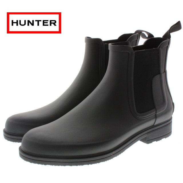 交換送料片道無料 ハンター メンズ オリジナル リファインド チェルシー M ORG REFINED CHELSEA ブラック MFS9060RMA-BLK 定番の通販は 23,100円