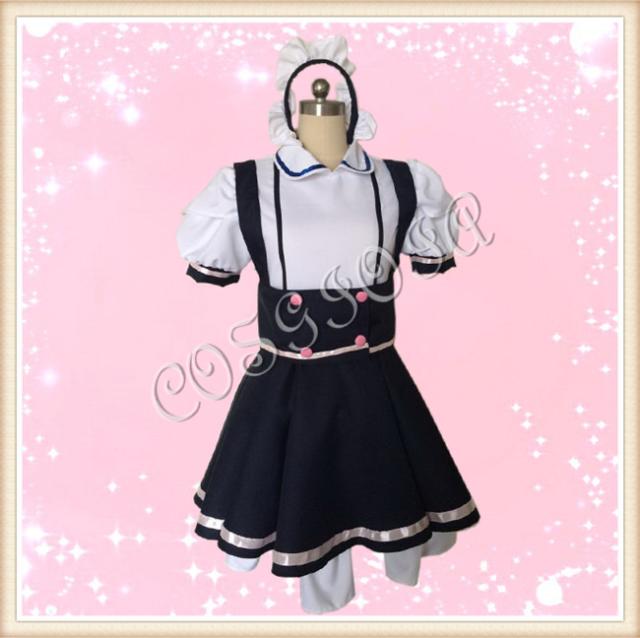 メイド服 コスチューム コスプレ衣装 アニメ コスチューム ハロウィン 週末ヒロイン クリスマス イベント メイド服 制服 セーラー服_3