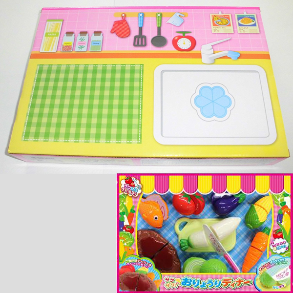 サクサク おりょうりディナー おままごとセット おもちゃ 3歳以上 お料理 女の子 玩具 まな板 流し台イラスト付き の通販はau Pay マーケット 株式会社ポニー
