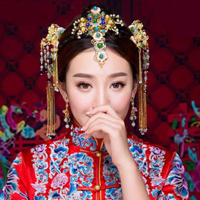 2点送料無料髪飾り物セット唐装漢服中国風ウェディング チャイナ古代宮廷コスプレ衣装撮影結婚式グッズ ヘアアクセサリーかんざし花嫁の通販はau Pay マーケット 岩見洋服店