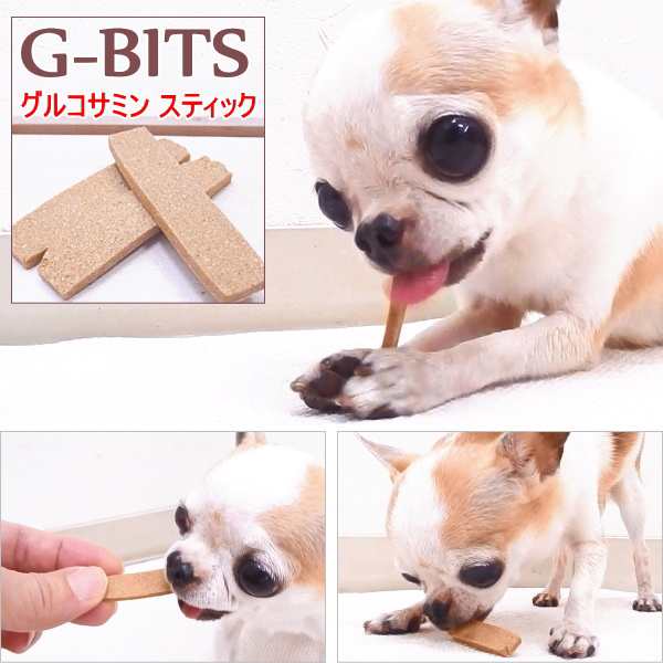 チワワ おやつ サプリ G Bits ジービッツ グルコサミンスティック 60本入 チワワ 小型犬 膝 関節 犬 サプリメント 膝蓋骨脱臼 膝 の通販はau Pay マーケット チワワ専門店skipdog