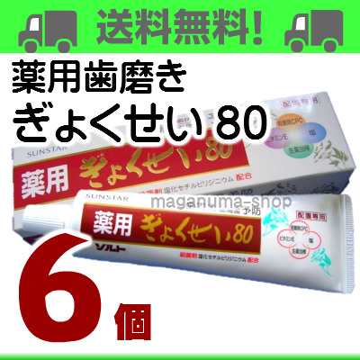 薬用ぎょくせい80 6個 サンスター 歯周病予防 医薬部外品の通販はau Pay マーケット 株式会社くすりの大成堂