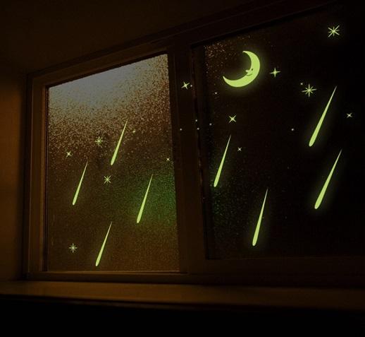 ウォールステッカー 流れ星 月 蛍光シール 綺麗な シューティングスター 剥がしやすい ムーン 蓄光 夜光 小サイズ インテリア 送料無料の通販はau Pay マーケット 41ウォールステッカー