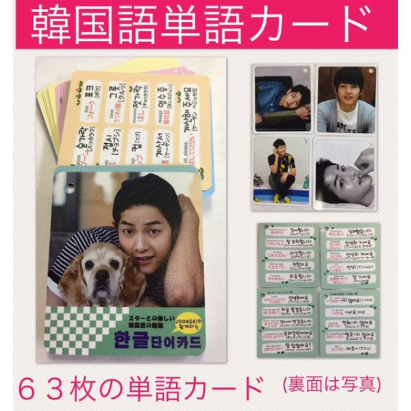 送料無料 ソンジュンギ 韓国語単語カード ハングル単語カード 韓流 グッズ Tu008 1の通販はau Pay マーケット アンジーソウル