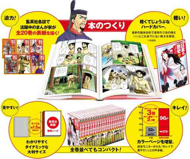 集英社 新版 学習まんが 日本の歴史 全20巻セット