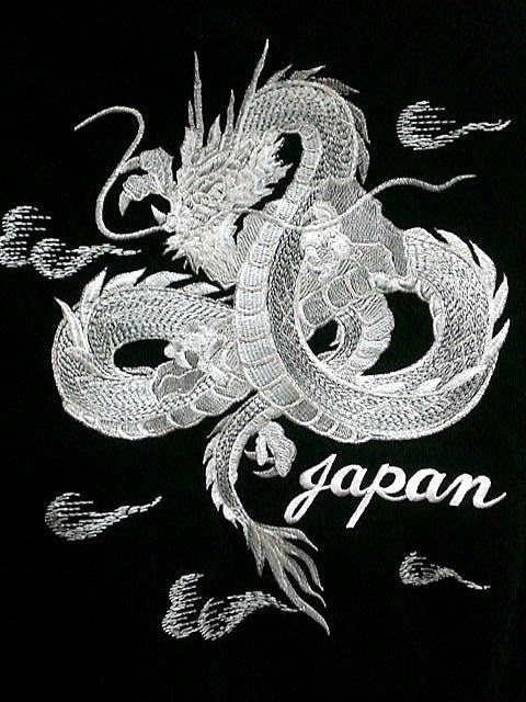 スカジャン　日本製本格刺繍のスカジャン2L　白龍　別珍の通販は