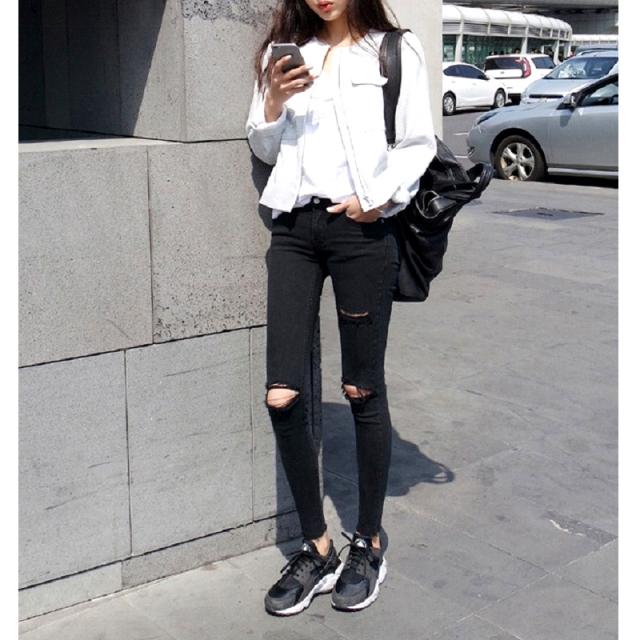 即納 夏新作 スキニー ダメージ レディース 黒スキニー スキニーパンツ 膝割れ デニムパンツ ジーンズ デニム クラッシュ 可愛い 夏 の通販はau Pay マーケット レディスファッション安カワセール Hello