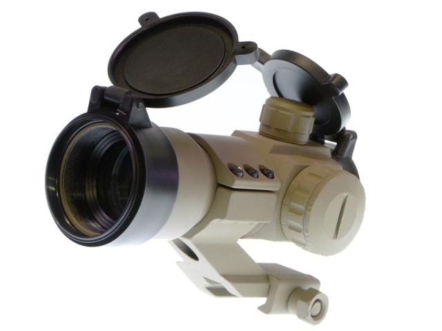 OPT-Crew AimPoint COMP M3型 1X35ドットサイト TAN (Red/Green/Blue切替式)