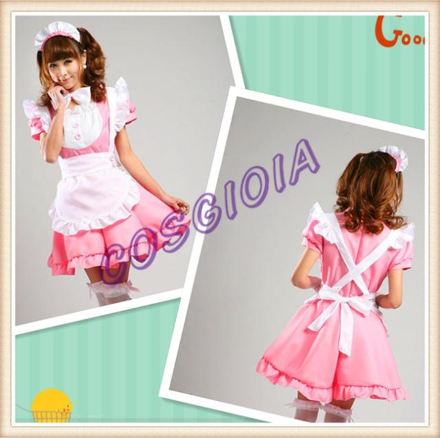 年末年始 クリスマス 忘年会 仮装 可愛いメイドさん コスプレ 衣装 7