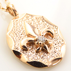 うる星やつら 復刻BOX (vol.1-4) ネックレス ユリの紋章 フルールドリス 18金 ゴールド K18