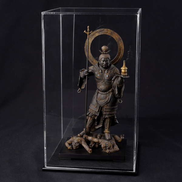 仏像「毘沙門天」 (送料無料,卓上ミニ仏像,仏像フィギュア,手のひらサイズ,ミニ仏像,ポリストーン,TanaCocoro,掌)の通販は