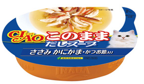 いなばペット　このままだしスープ　ささみ　かにかま・かつお節入り　６０ｇｘ４８個（ケース販売）の通販は