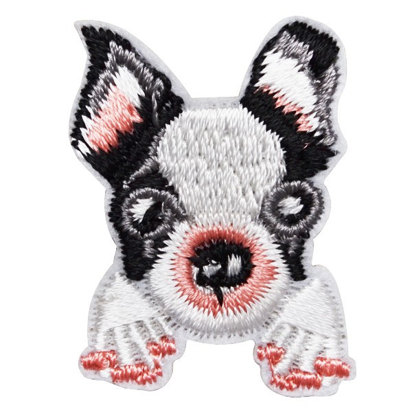 ワッペン 動物 刺繍ワッペン アイロン接着 犬 ドッグ DOG