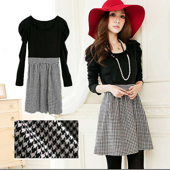 今だけ1090円off 大きいサイズll 5l 千鳥格子柄 スカートドッキング パフスリーブ 上品デザイン フレアワンピース ドレス レディースの通販はau Pay マーケット Jj 2nd M 6l大きいサイズ