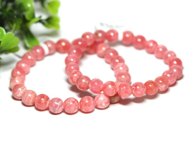 ☆高品質☆【天然石 ブレスレット】インカローズ (3A) (約8〜8.5mm) パワーストーン 母の日 ギフト