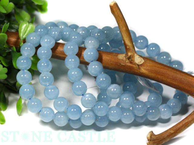 ☆高品質☆【天然石 ブレスレット】キャッツアイアクアマリン (4A) (約