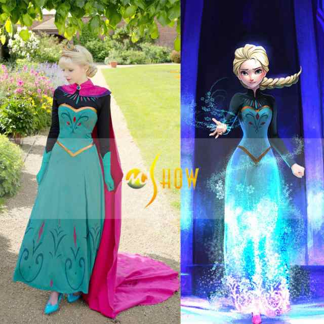 高品質 高級コスプレ衣装 ディズニー風 アナと雪の女王 アナ/エルサ ドレス Frozen Elsa Costume Adult Women  Halloweenの通販はau PAY マーケット - ワタナベコーポレーション | au PAY マーケット－通販サイト