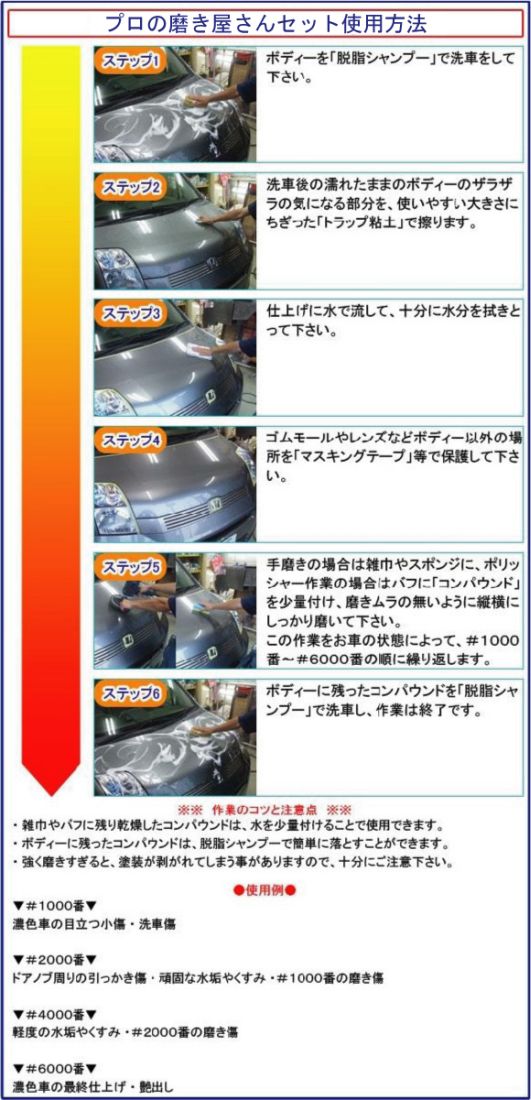 送料無料【業務用カーピカルコンパウンド 18品セット 100ml】小傷 洗車傷 線傷 鏡面仕上 ウールバフ タオルバフ スポンジバフ ウレタン_1