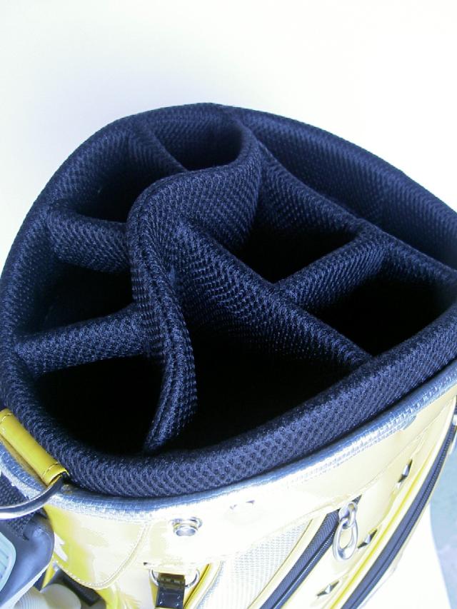 FIRE】スタンド式 オリジナル キャディバッグ （イエロー）