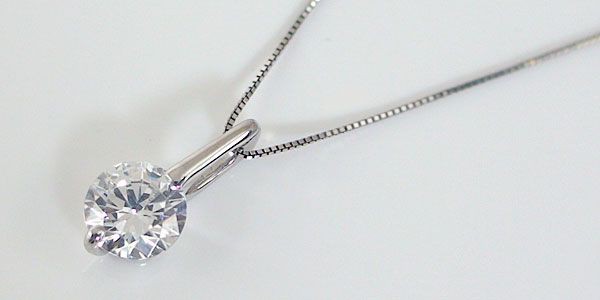 ダイヤモンド ネックレス 一粒 プラチナ 0.2カラット 鑑定書付 0.236ct