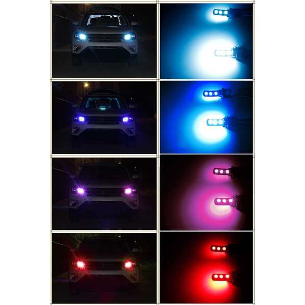 Ledデイライト 2個セット 交通安全 ドレスアップ Gti車 Led ヘッドライト 昼 常時 点灯 埋め込み カー用品 車用 E079の通販はau Pay マーケット Kuranavi