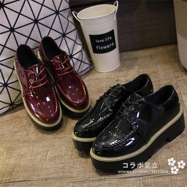 レディース 靴 ローファー シューズ 厚底スリッポン スリップオン フラットシューズ パンプス 女性 エナメル 紐靴の通販はau Pay マーケット コラボ足立