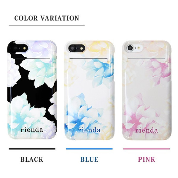 Iphone8 Iphone7 花柄 ブランド ケース 鏡 可愛い アイフォン スマホケース Rienda リエンダ ミラーケース ペールフラワー の通販はau Pay マーケット M Fａｃｔｏｒｙ