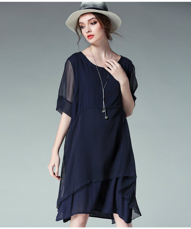 パーティードレス 赤2l即納 ゆったり 大きいサイズ 楊柳シフォン 2枚セット ワンピース Md D6337 送料無料 シースルー 半袖 五分袖 袖の通販はau Pay マーケット アニバーサリースタイル