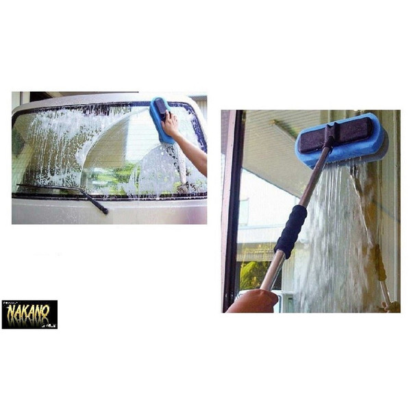 洗車ブラシスポンジヘッド ハンドル3 3ｍセット ボディに傷がつきにくい 伸縮通水タイプ ワンボックス トラック バスまで ヘッドから水の通販はau Pay マーケット トラックshopnakano