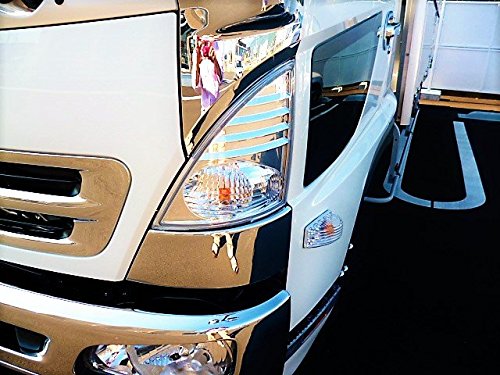 日野 プロフィア ウインカーレンズ3点 ライトスモーク ドアサイド