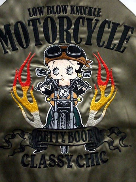 LOWBLOW KNUCKLE X BETTY BOOP M/C RIDE BOOP ベティーズバイク