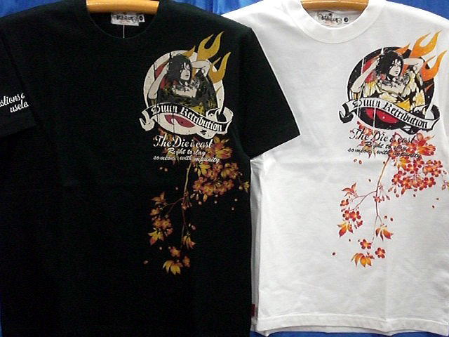 カラクリ 和柄半袖Tシャツ 抜刀娘FIRE刺繍 　KARAKURI の通販は 5,658円