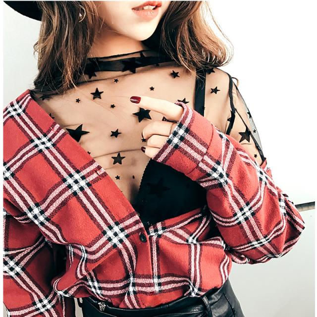 秋冬新作 シースルーブラウス 透け感 シャツ トップス レディース インナー Tシャツ カットソー 長袖 パーティー 女子会 夏秋 冬新の通販はau Pay マーケット レディスファッション安カワセール Hello